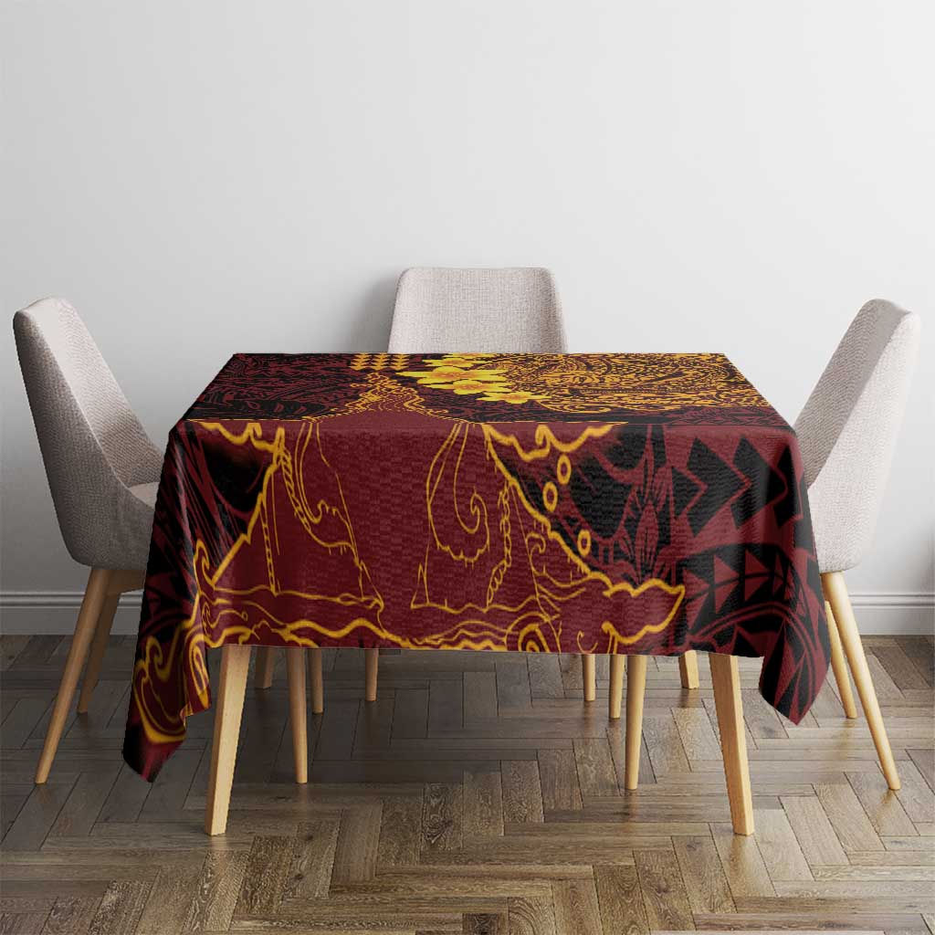 Hawaii Volcano Tablecloth Polynesian and Kakau Pattern LT03 - Polynesian Pride