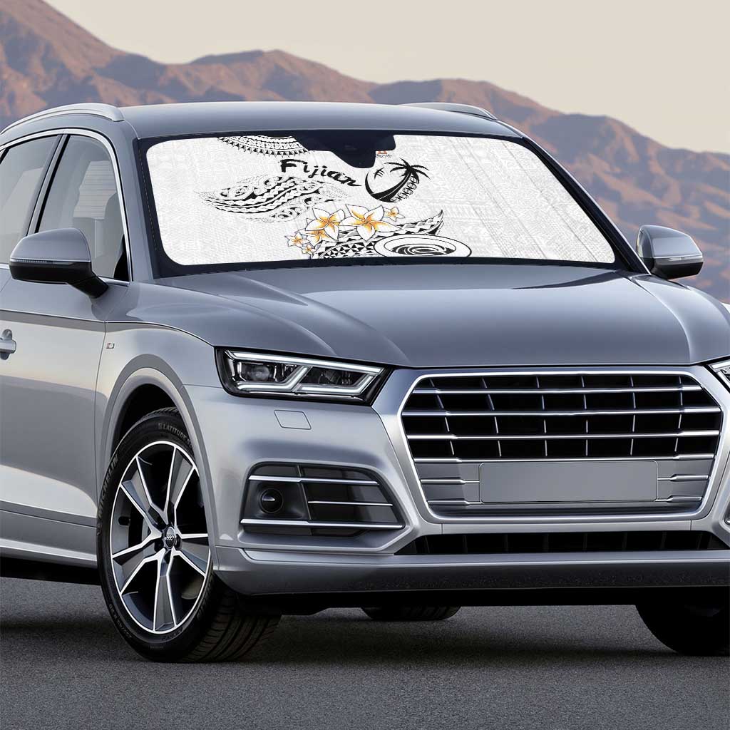 Fijian Traditional Culture Auto Sun Shade Tapa Tribal Tattoos - Polynesian Pride