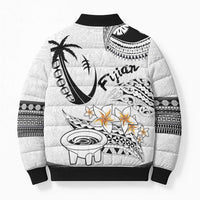 Fijian Traditional Culture Bomber Puffer Jacket Tapa Tribal Tattoos - Polynesian Pride