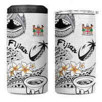Fijian Traditional Culture 4 in 1 Can Cooler Tumbler Tapa Tribal Tattoos - Polynesian Pride
