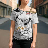 Fijian Traditional Culture Cross Shoulder Shirt Tapa Tribal Tattoos - Polynesian Pride