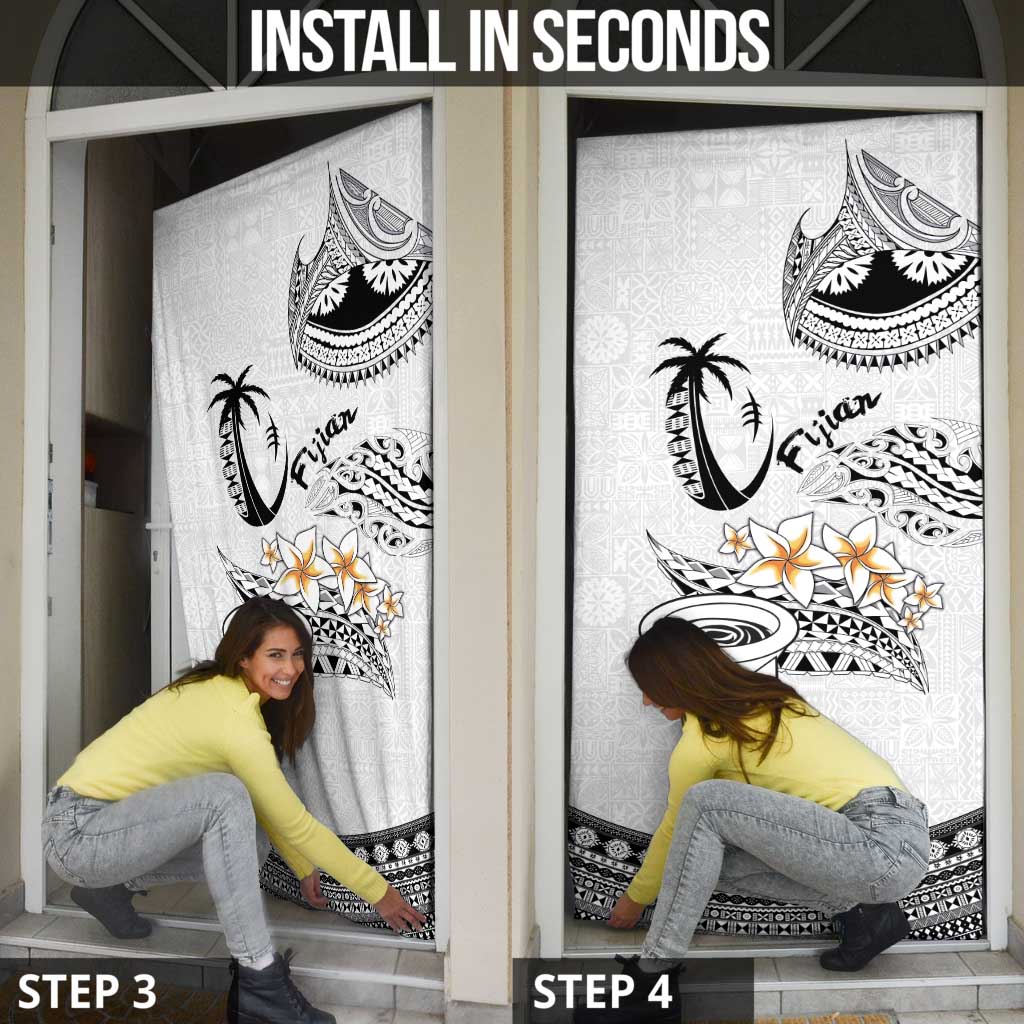 Fijian Traditional Culture Door Cover Tapa Tribal Tattoos - Polynesian Pride