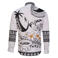 Fijian Traditional Culture Family Matching Off Shoulder Short Dress and Hawaiian Shirt Tapa Tribal Tattoos - Polynesian Pride