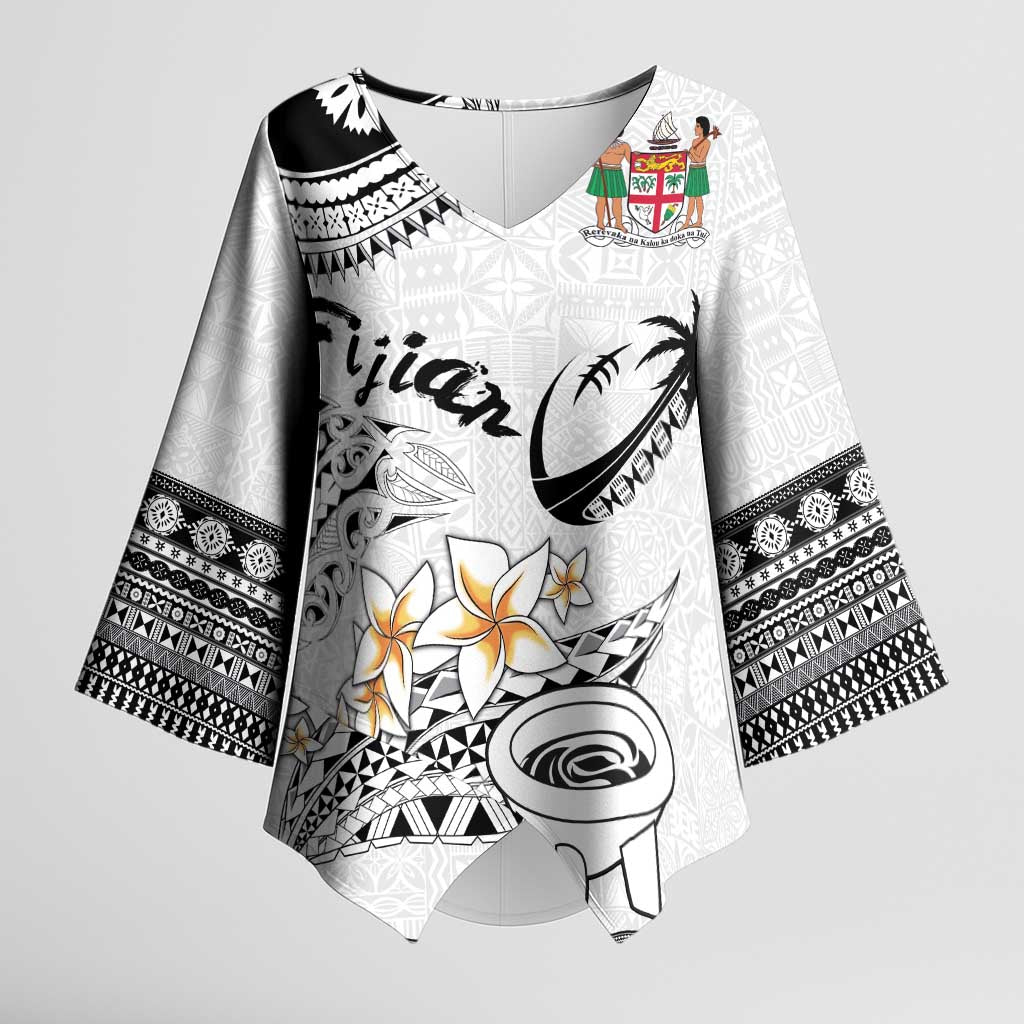 Fijian Traditional Culture Kimono Sleeve Blouse Tapa Tribal Tattoos - Polynesian Pride