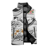 Fijian Traditional Culture Sleeveless Puffer Jacket Tapa Tribal Tattoos - Polynesian Pride