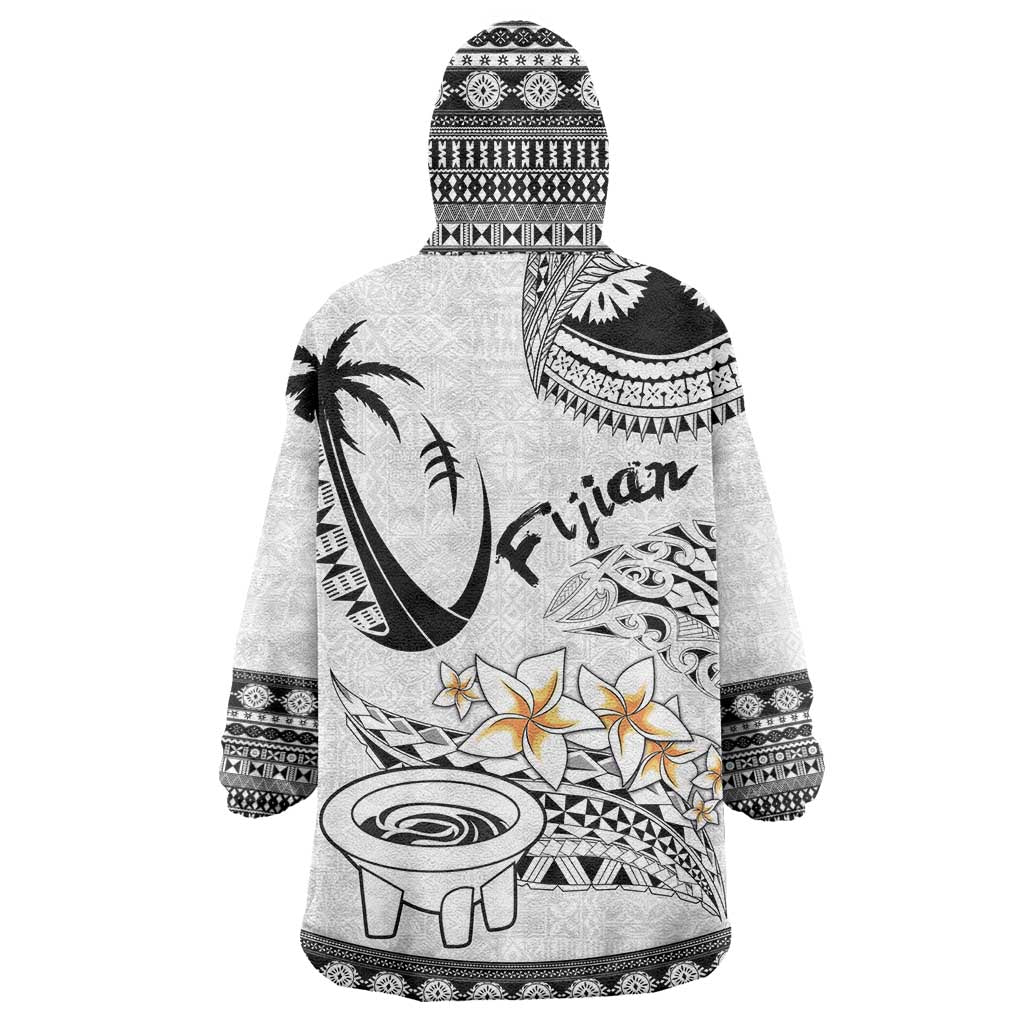 Fijian Traditional Culture Wearable Blanket Hoodie Tapa Tribal Tattoos - Polynesian Pride