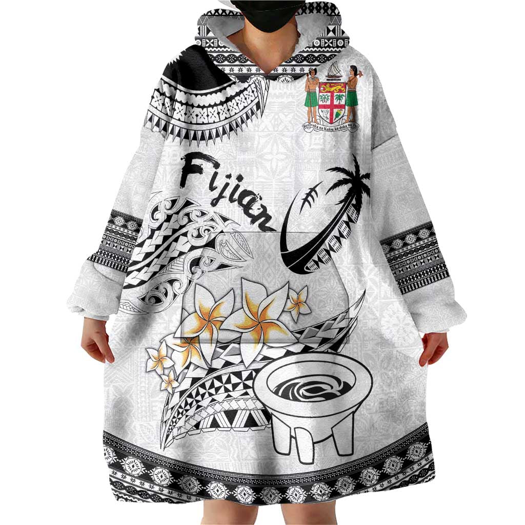 Fijian Traditional Culture Wearable Blanket Hoodie Tapa Tribal Tattoos - Polynesian Pride