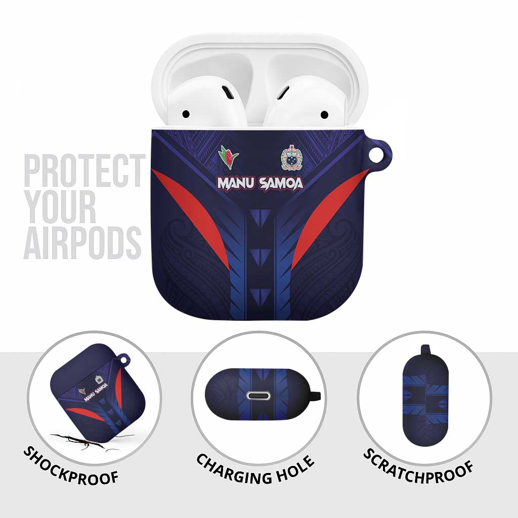 Rugby Samoa AirPods Case Siva Tau Spirit Sporty Vibes LT03 - Polynesian Pride