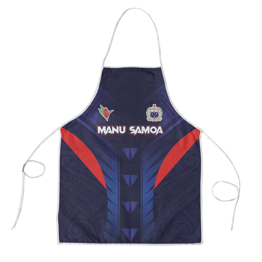 Rugby Samoa Apron Siva Tau Spirit Sporty Vibes LT03 Navy - Polynesian Pride