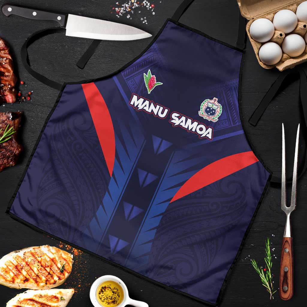 Rugby Samoa Apron Siva Tau Spirit Sporty Vibes LT03 Navy - Polynesian Pride