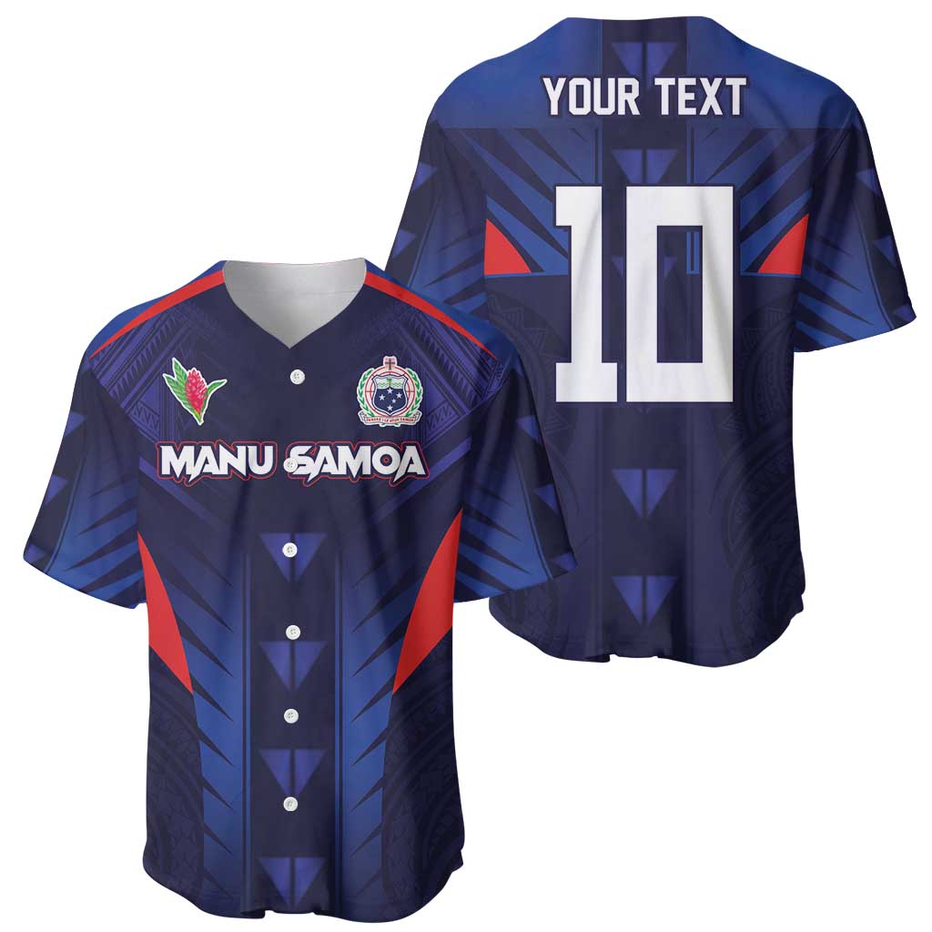 Custom Rugby Samoa Baseball Jersey Siva Tau Spirit Sporty Vibes - Polynesian Pride