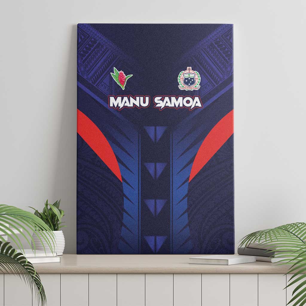 Rugby Samoa Canvas Wall Art Siva Tau Spirit Sporty Vibes LT03 - Polynesian Pride