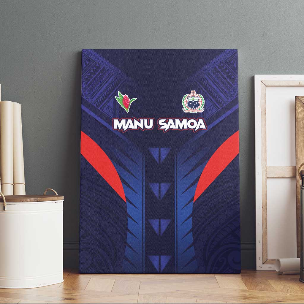 Rugby Samoa Canvas Wall Art Siva Tau Spirit Sporty Vibes LT03 - Polynesian Pride
