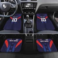 Rugby Samoa Car Mats Siva Tau Spirit Sporty Vibes LT03 Set 4pcs Navy - Polynesian Pride