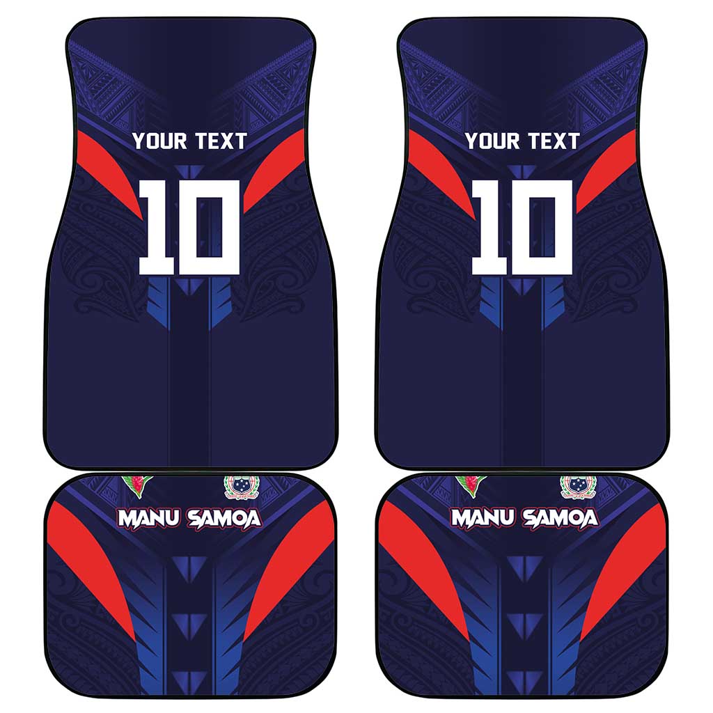 Rugby Samoa Car Mats Siva Tau Spirit Sporty Vibes LT03 - Polynesian Pride
