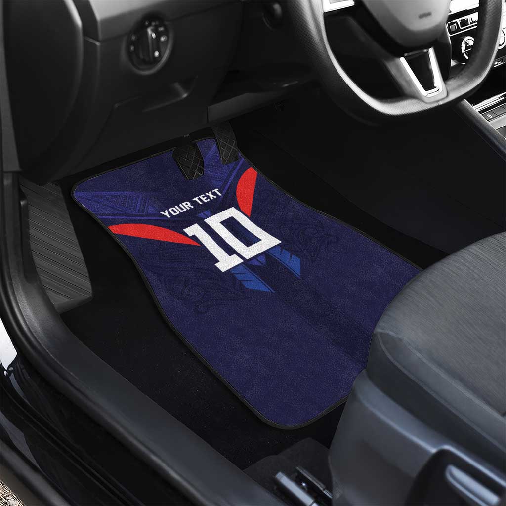 Rugby Samoa Car Mats Siva Tau Spirit Sporty Vibes LT03 - Polynesian Pride