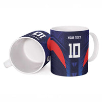 Custom Rugby Samoa Ceramic Mug Siva Tau Spirit Sporty Vibes LT03 - Polynesian Pride