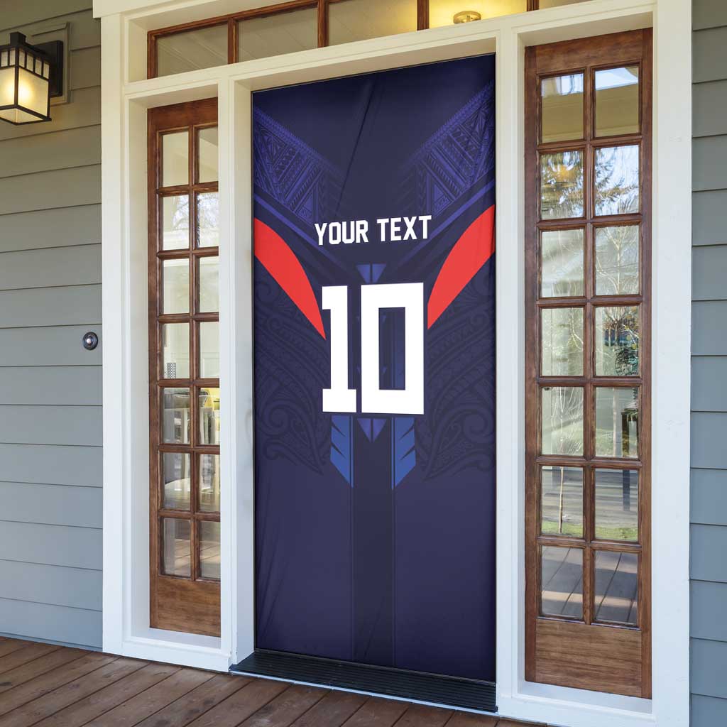 Custom Rugby Samoa Door Cover Siva Tau Spirit Sporty Vibes LT03 - Polynesian Pride