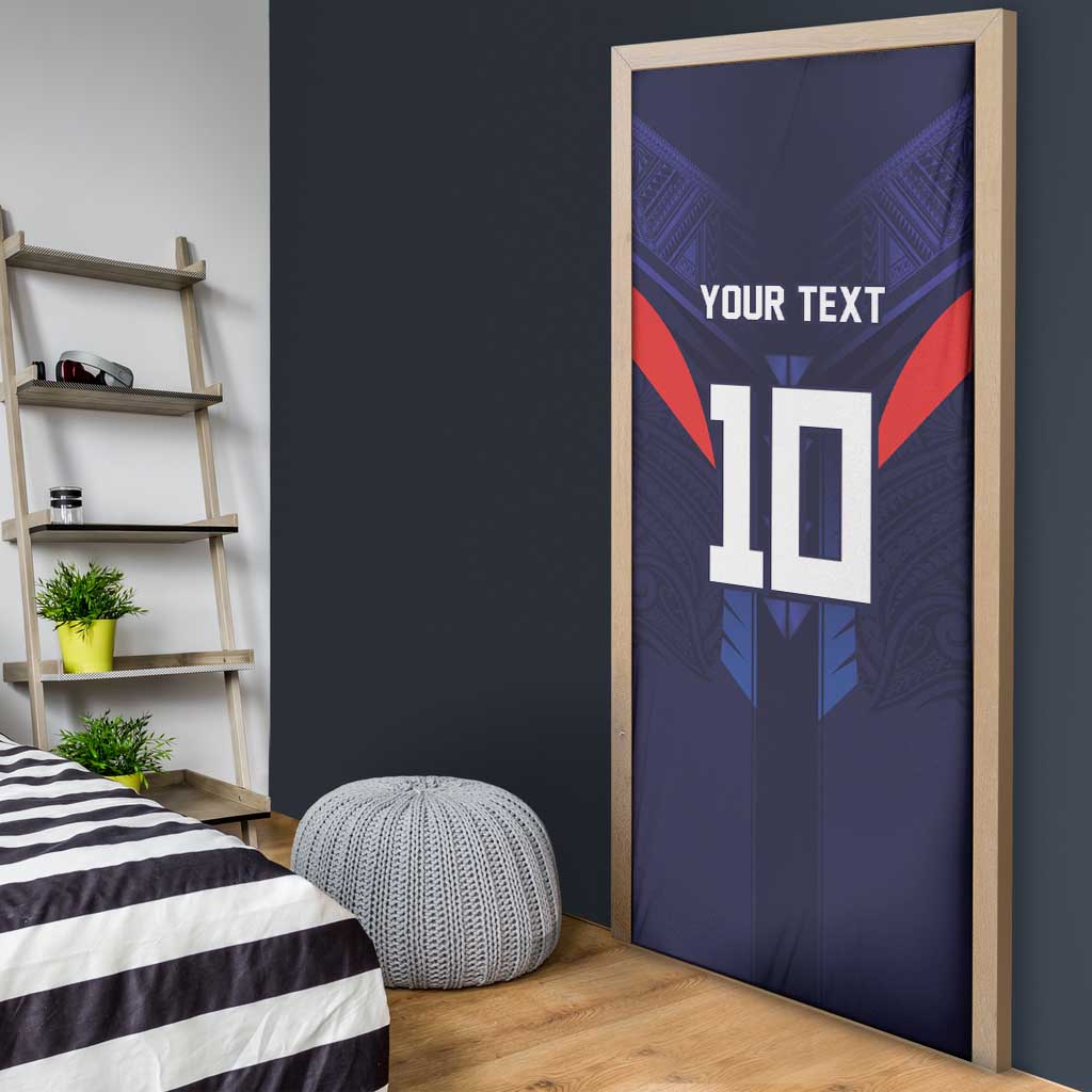 Custom Rugby Samoa Door Cover Siva Tau Spirit Sporty Vibes LT03 - Polynesian Pride