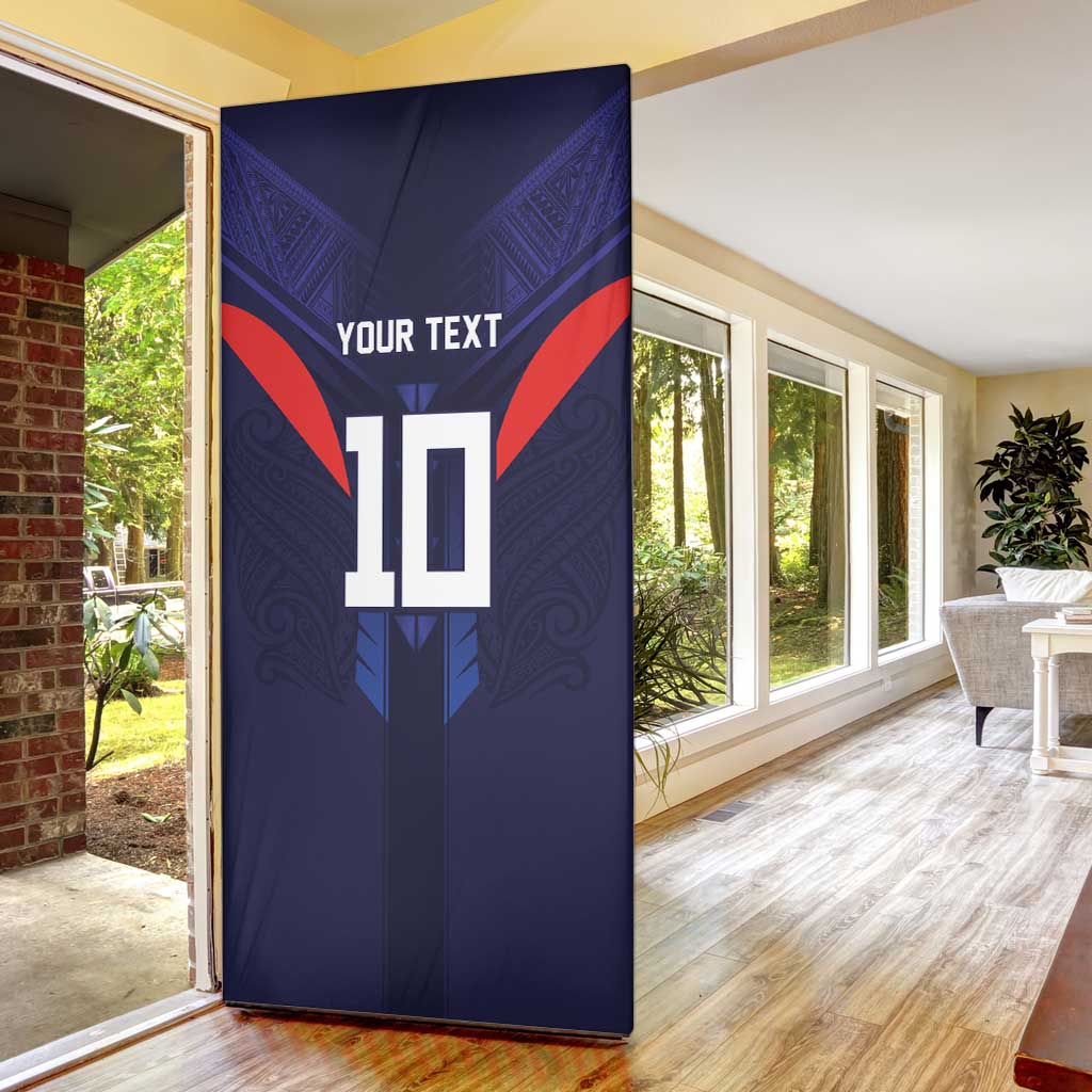 Custom Rugby Samoa Door Cover Siva Tau Spirit Sporty Vibes LT03 - Polynesian Pride