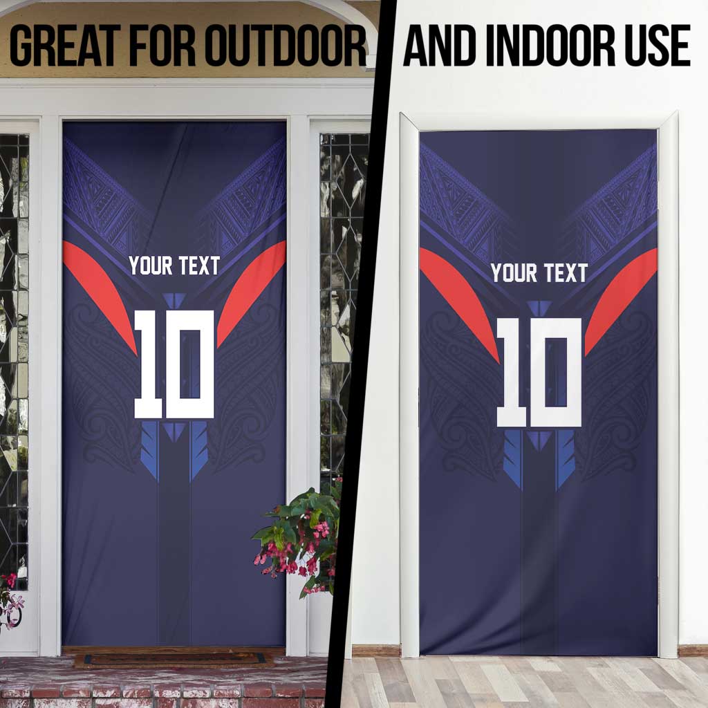 Custom Rugby Samoa Door Cover Siva Tau Spirit Sporty Vibes LT03 - Polynesian Pride