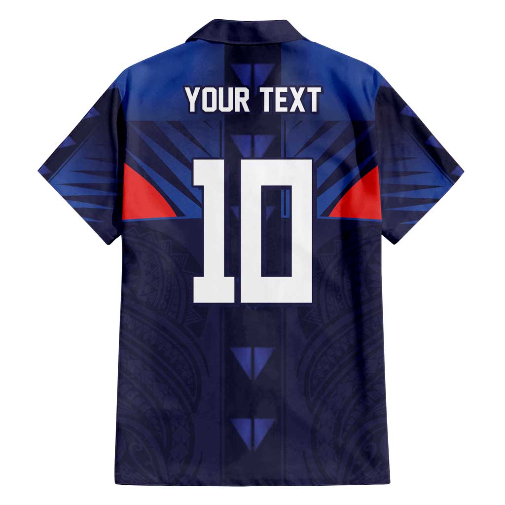 Custom Rugby Samoa Family Matching Tank Maxi Dress and Hawaiian Shirt Siva Tau Spirit Sporty Vibes - Polynesian Pride