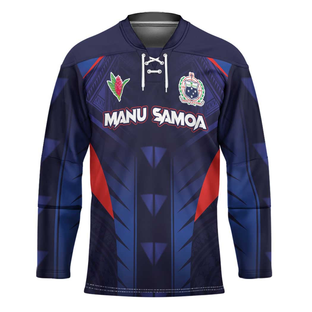 Custom Rugby Samoa Hockey Jersey Siva Tau Spirit Sporty Vibes - Polynesian Pride