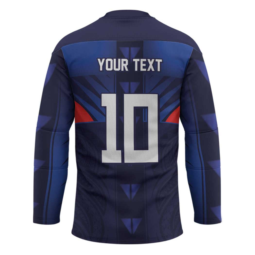 Custom Rugby Samoa Hockey Jersey Siva Tau Spirit Sporty Vibes LT03 - Polynesian Pride