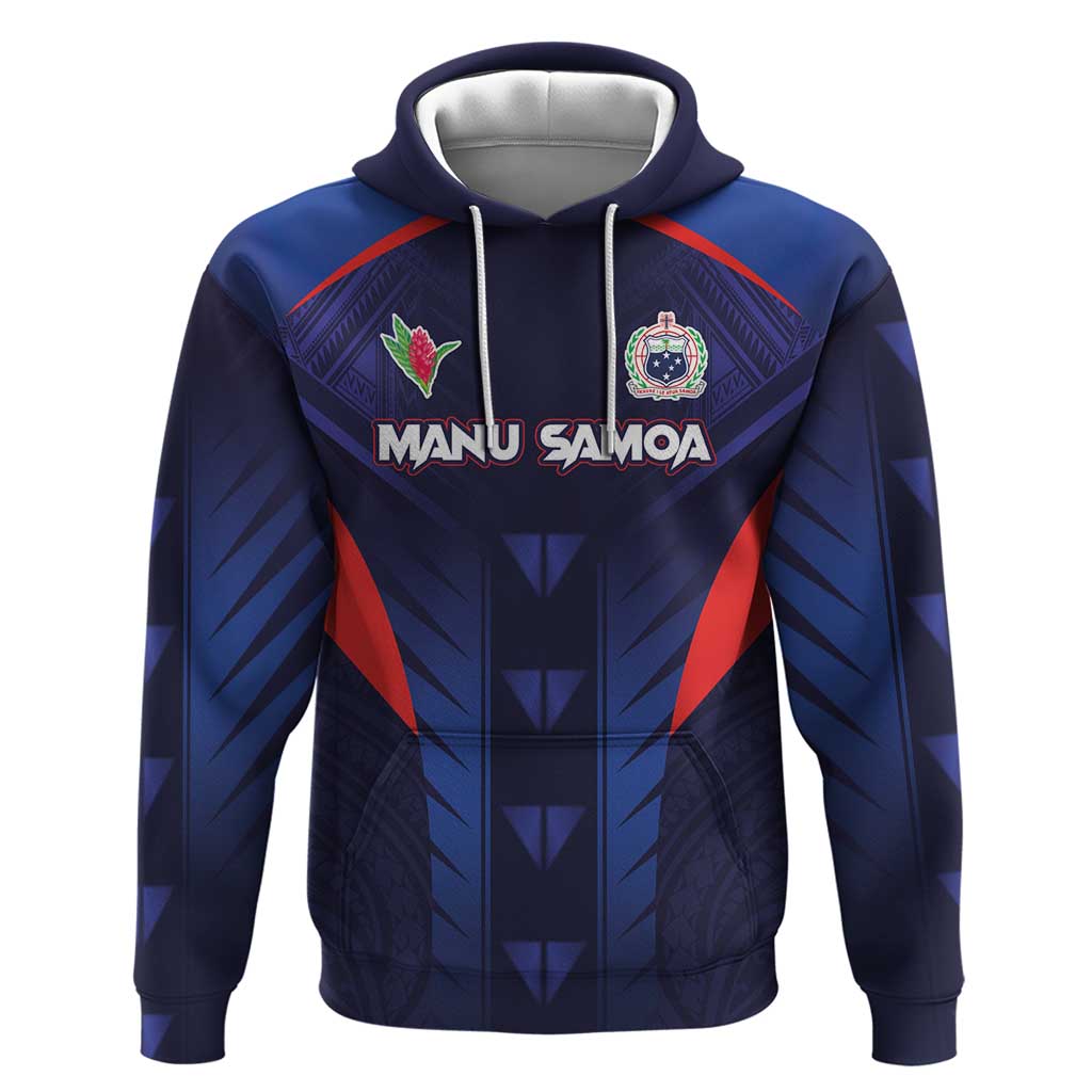 Custom Rugby Samoa Hoodie Siva Tau Spirit Sporty Vibes - Polynesian Pride