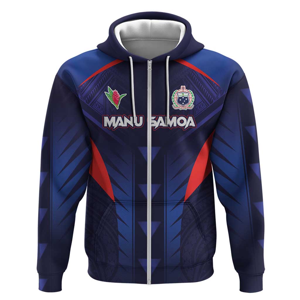 Custom Rugby Samoa Hoodie Siva Tau Spirit Sporty Vibes - Polynesian Pride