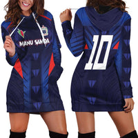 Custom Rugby Samoa Hoodie Dress Siva Tau Spirit Sporty Vibes - Polynesian Pride