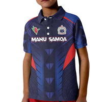 Custom Rugby Samoa Kid Polo Shirt Siva Tau Spirit Sporty Vibes - Polynesian Pride