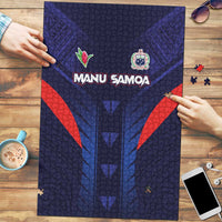 Rugby Samoa Puzzle Siva Tau Spirit Sporty Vibes LT03 Navy - Polynesian Pride