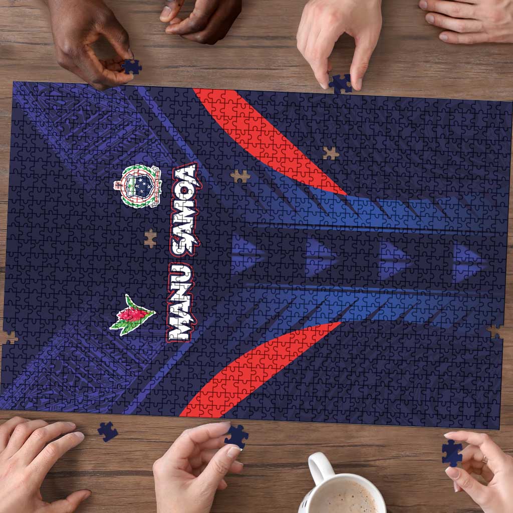 Rugby Samoa Puzzle Siva Tau Spirit Sporty Vibes LT03 - Polynesian Pride