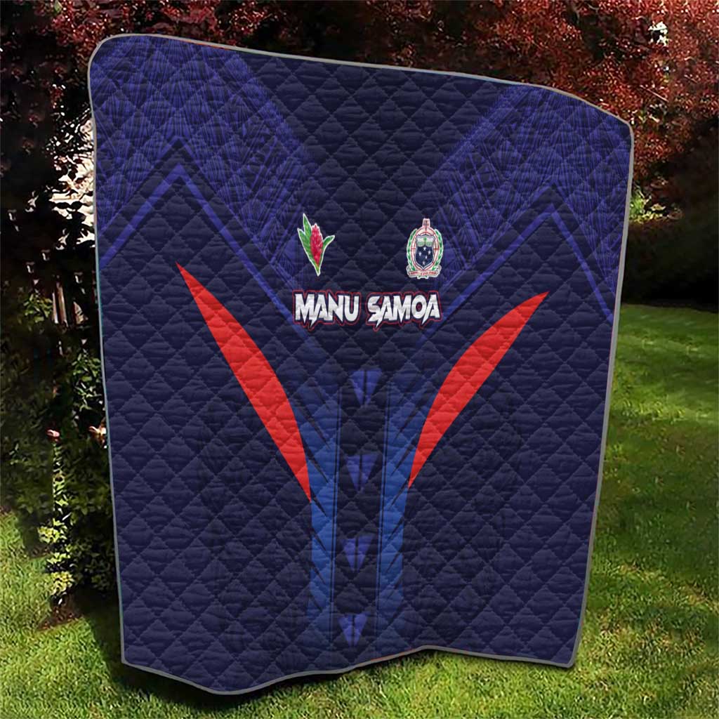 Rugby Samoa Quilt Siva Tau Spirit Sporty Vibes - Polynesian Pride