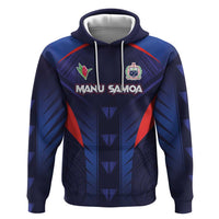 Custom Rugby Samoa Zip Hoodie Siva Tau Spirit Sporty Vibes - Polynesian Pride