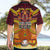 PNG Port Moresby Vipers Rugby Hawaiian Shirt Fire Vipers Mix PNG Bird Polynesian Tattoo LT03 - Polynesian Pride