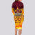 PNG Port Moresby Vipers Rugby Long Sleeve Bodycon Dress Fire Vipers Mix PNG Bird Polynesian Tattoo LT03 - Polynesian Pride