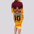 Custom PNG Port Moresby Vipers Rugby Long Sleeve Bodycon Dress Fire Vipers Mix PNG Bird Polynesian Tattoo LT03 - Polynesian Pride