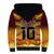 Custom PNG Port Moresby Vipers Rugby Sherpa Hoodie Fire Vipers Mix PNG Bird Polynesian Tattoo LT03 - Polynesian Pride