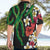 Hawaiian Tropical Flowers and Maile Pikake Hawaiian Shirt Polynesian Tribal Pattern Black Color