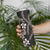 Hawaiian Tropical Flowers and Maile Pikake Skinny Tumbler Polynesian Tribal Pattern Grayscale Mode