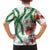 Hawaiian Tropical Flowers and Maile Pikake Hawaiian Shirt Polynesian Tribal Pattern White Color