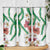 Hawaiian Tropical Flowers and Maile Pikake Skinny Tumbler Polynesian Tribal Pattern White Color