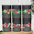 Hawaiian Tropical Flowers and Tribal Polynesian Tattoo Skinny Tumbler Black Color