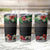 Hawaiian Tropical Flowers and Tribal Polynesian Tattoo Tumbler Cup Black Color