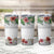 Hawaiian Tropical Flowers and Tribal Polynesian Tattoo Tumbler Cup White Color