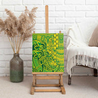 Cook Islands Va'a Polynesian Art Tattoo Canvas Wall Art National Color LT03 - Polynesian Pride