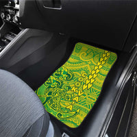 Cook Islands Va'a Polynesian Art Tattoo Car Mats National Color LT03 - Polynesian Pride