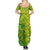 Cook Islands Vaa Polynesian Art Tattoo Family Matching Summer Maxi Dress and Hawaiian Shirt National Color